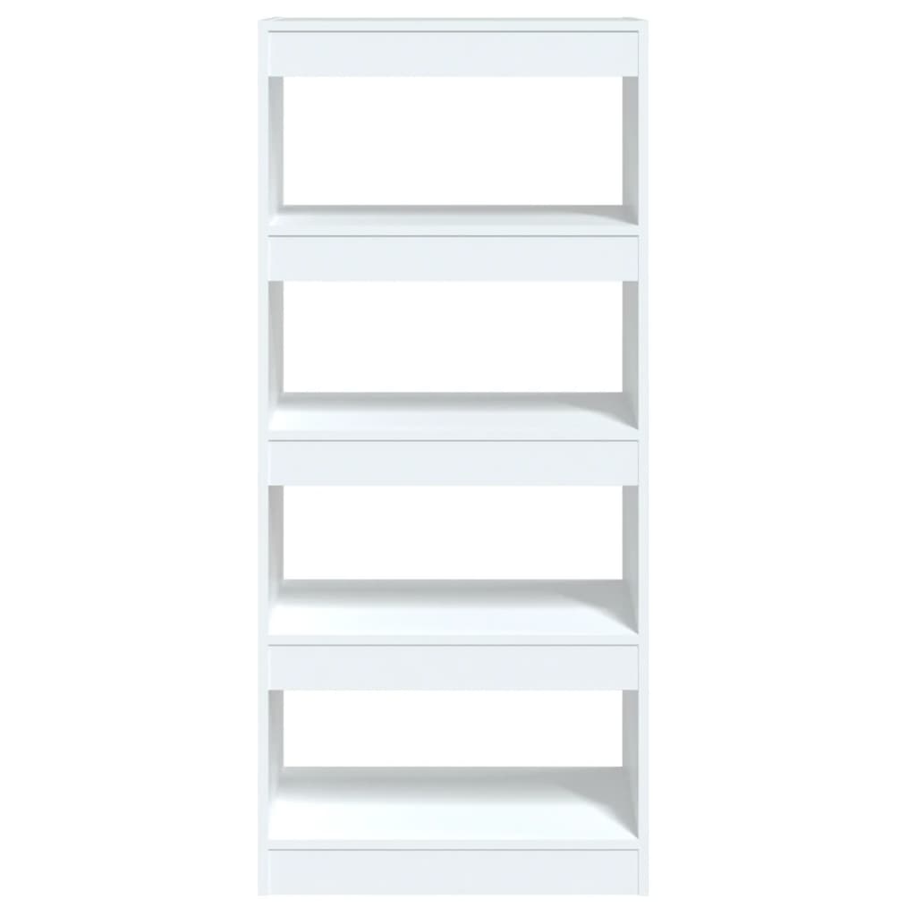 vidaXL Book Cabinet/Room Divider White 60x30x135 cm Engineered Wood