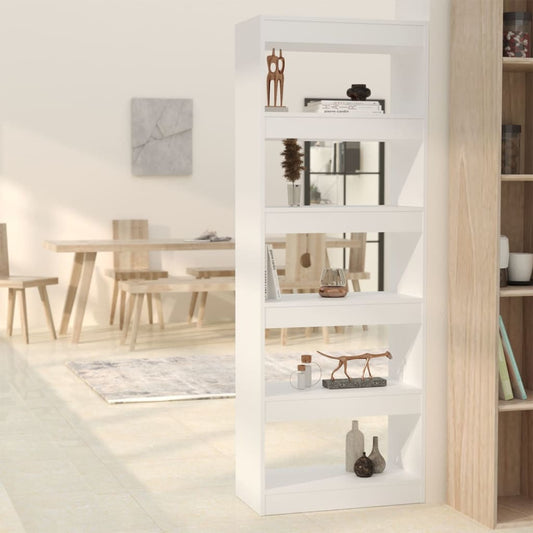 vidaXL Book Cabinet/Room Divider White 60x30x166 cm Engineered Wood