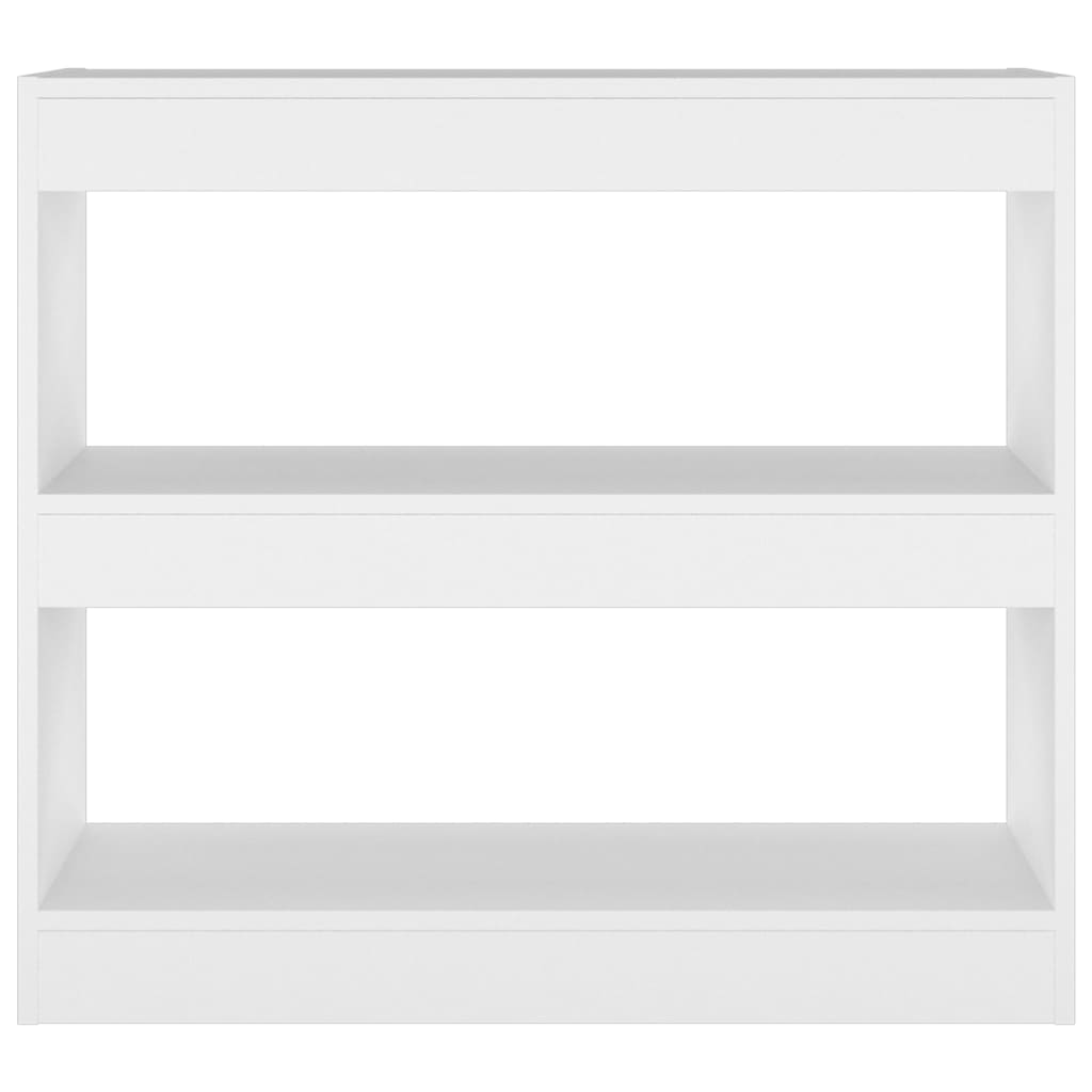 vidaXL Book Cabinet/Room Divider White 80x30x72 cm