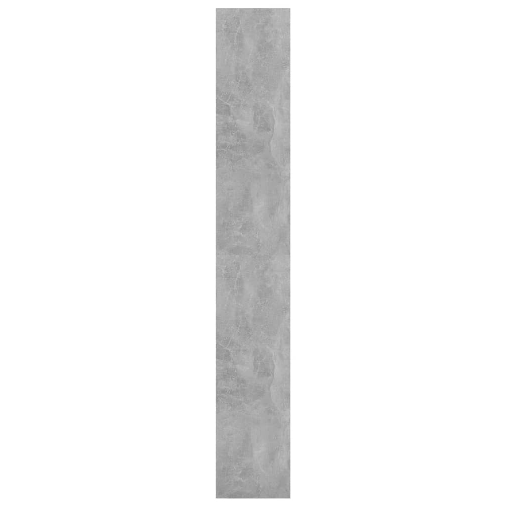vidaXL Book Cabinet/Room Divider Concrete Grey 80x30x198 cm Engineered Wood