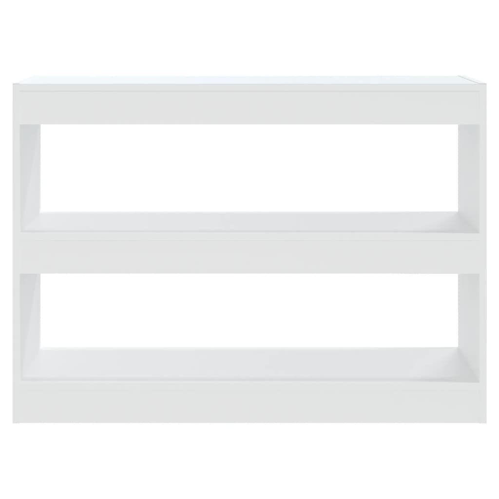 vidaXL Book Cabinet/Room Divider White 100x30x72 cm