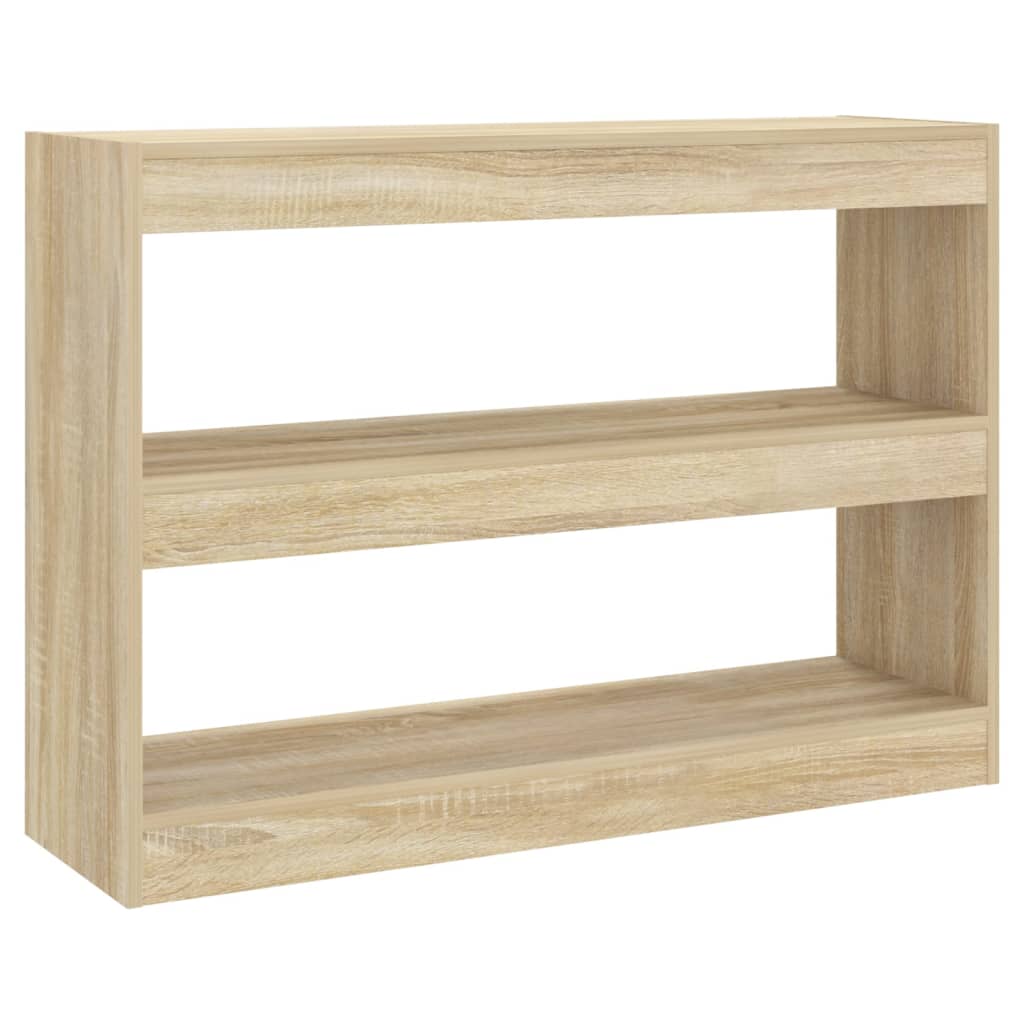 vidaXL Book Cabinet/Room Divider Sonoma Oak 100x30x72 cm