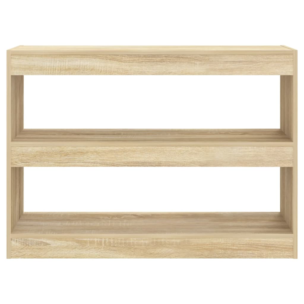 vidaXL Book Cabinet/Room Divider Sonoma Oak 100x30x72 cm