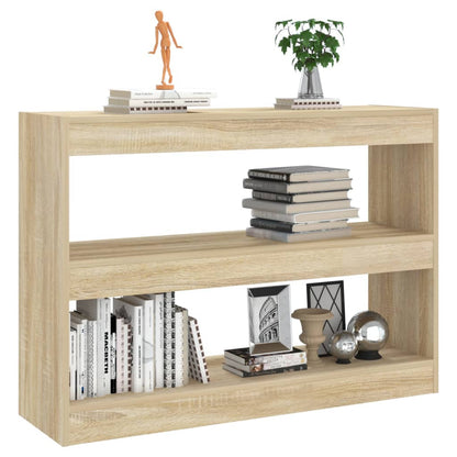 vidaXL Book Cabinet/Room Divider Sonoma Oak 100x30x72 cm