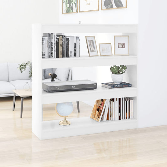 vidaXL Book Cabinet/Room Divider White 100x30x103 cm