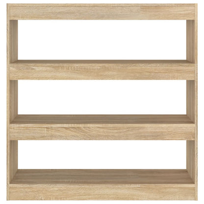 vidaXL Book Cabinet/Room Divider Sonoma Oak 100x30x103 cm