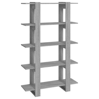 813561 vidaXL Book Cabinet/Room Divider Grey Sonoma 100x30x160 cm