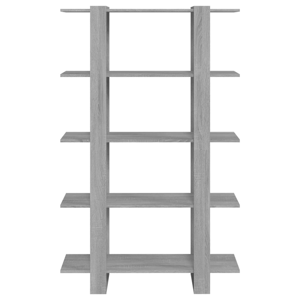 vidaXL Book Cabinet/Room Divider Grey Sonoma 100x30x160 cm