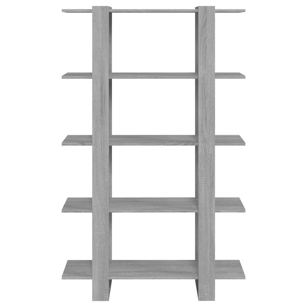 813561 vidaXL Book Cabinet/Room Divider Grey Sonoma 100x30x160 cm
