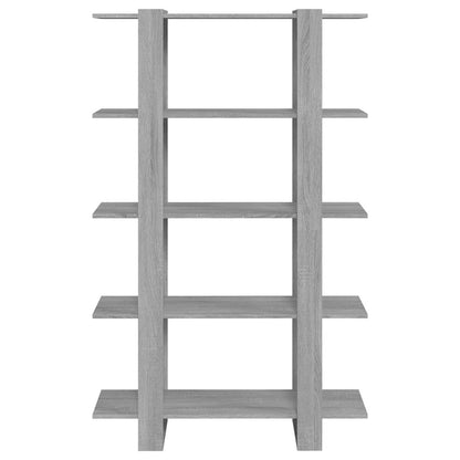 813561 vidaXL Book Cabinet/Room Divider Grey Sonoma 100x30x160 cm