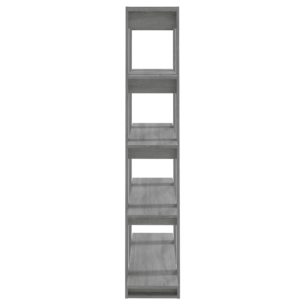 813561 vidaXL Book Cabinet/Room Divider Grey Sonoma 100x30x160 cm