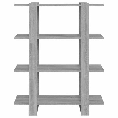 vidaXL Book Cabinet/Room Divider Grey Sonoma 100x30x123,5 cm