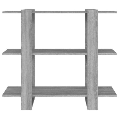 vidaXL Book Cabinet/Room Divider Grey Sonoma 100x30x87 cm