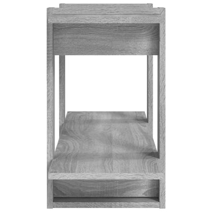 vidaXL Book Cabinet Grey Sonoma 100x30x51 cm Engineered Wood