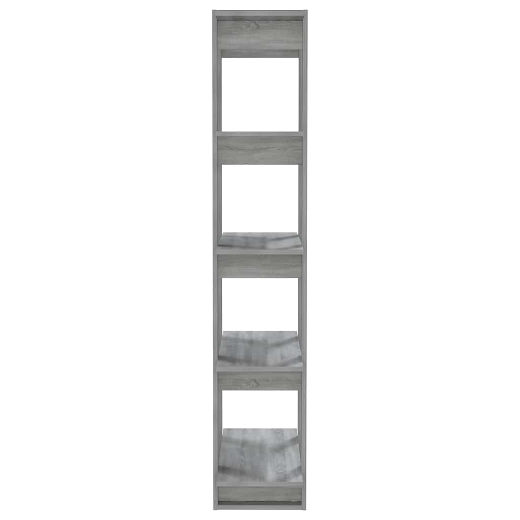 vidaXL Book Cabinet/Room Divider Grey Sonoma 80x30x160 cm