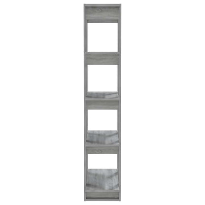 vidaXL Book Cabinet/Room Divider Grey Sonoma 80x30x160 cm