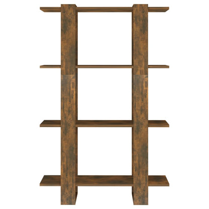 vidaXL Book Cabinet/Room Divider Smoked Oak 80x30x123.5 cm