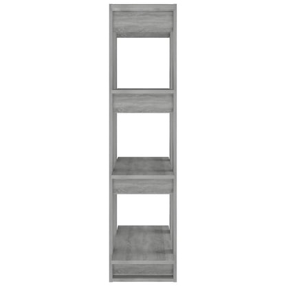 vidaXL Book Cabinet/Room Divider Grey Sonoma 80x30x123,5 cm