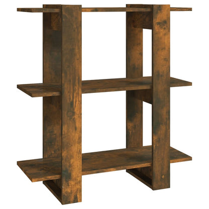 vidaXL Book Cabinet/Room Divider Smoked Oak 80x30x87cm