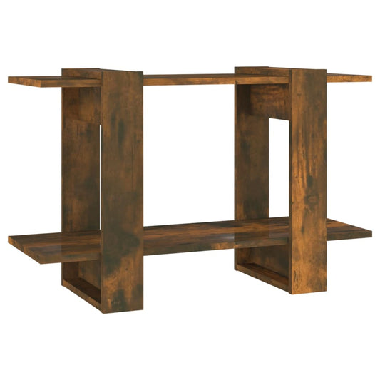 vidaXL Book Cabinet/Room Divider Smoked Oak 80x30x51 cm