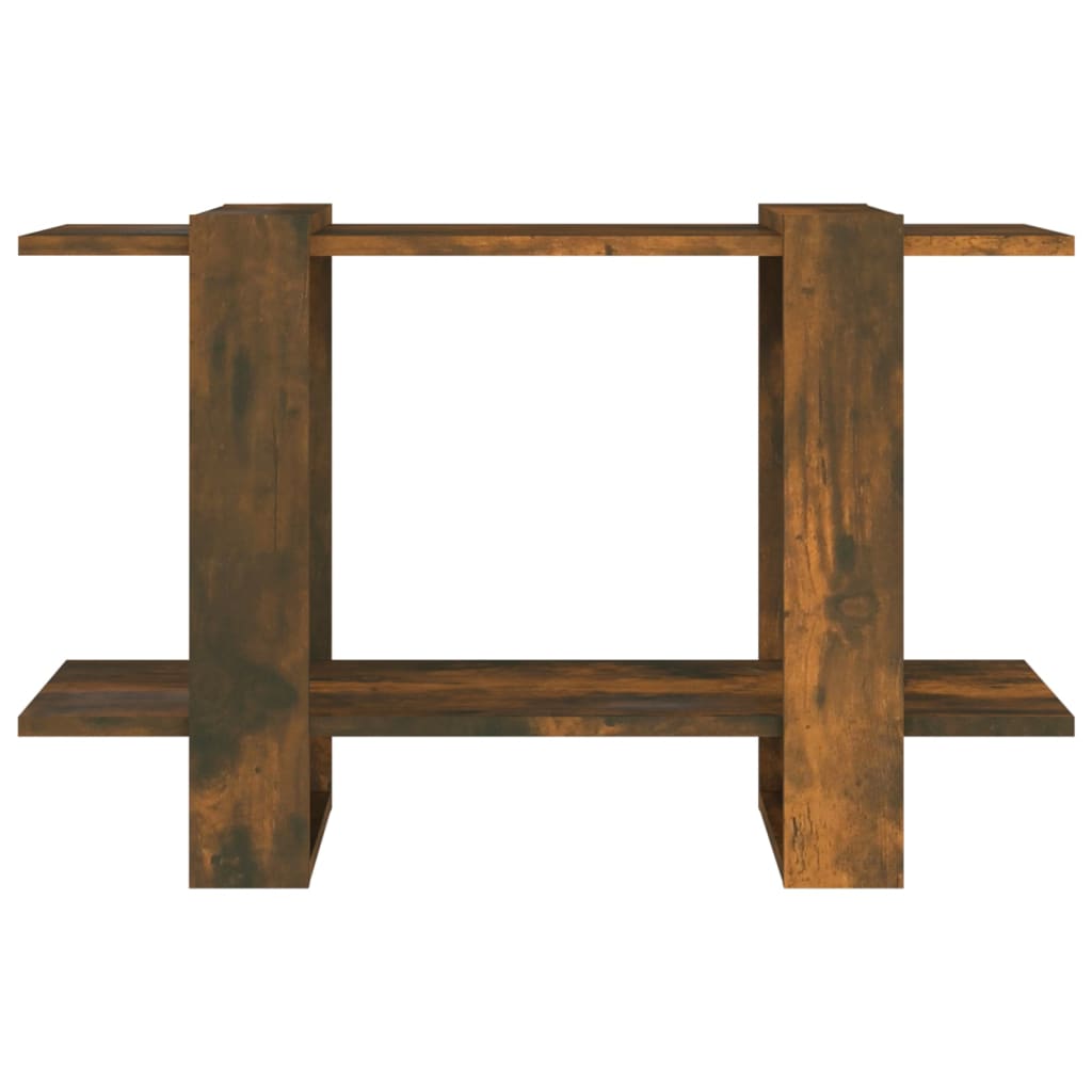vidaXL Book Cabinet/Room Divider Smoked Oak 80x30x51 cm