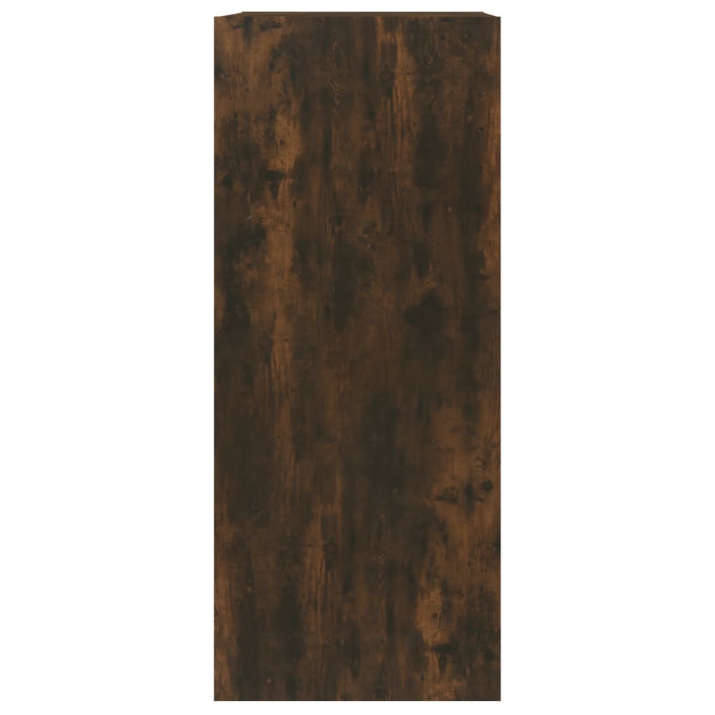 vidaXL Book Cabinet/Room Divider Smoked Oak 40x30x72 cm