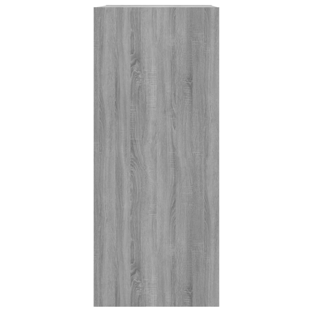 vidaXL Book Cabinet/Room Divider Grey Sonoma 40x30x72 cm