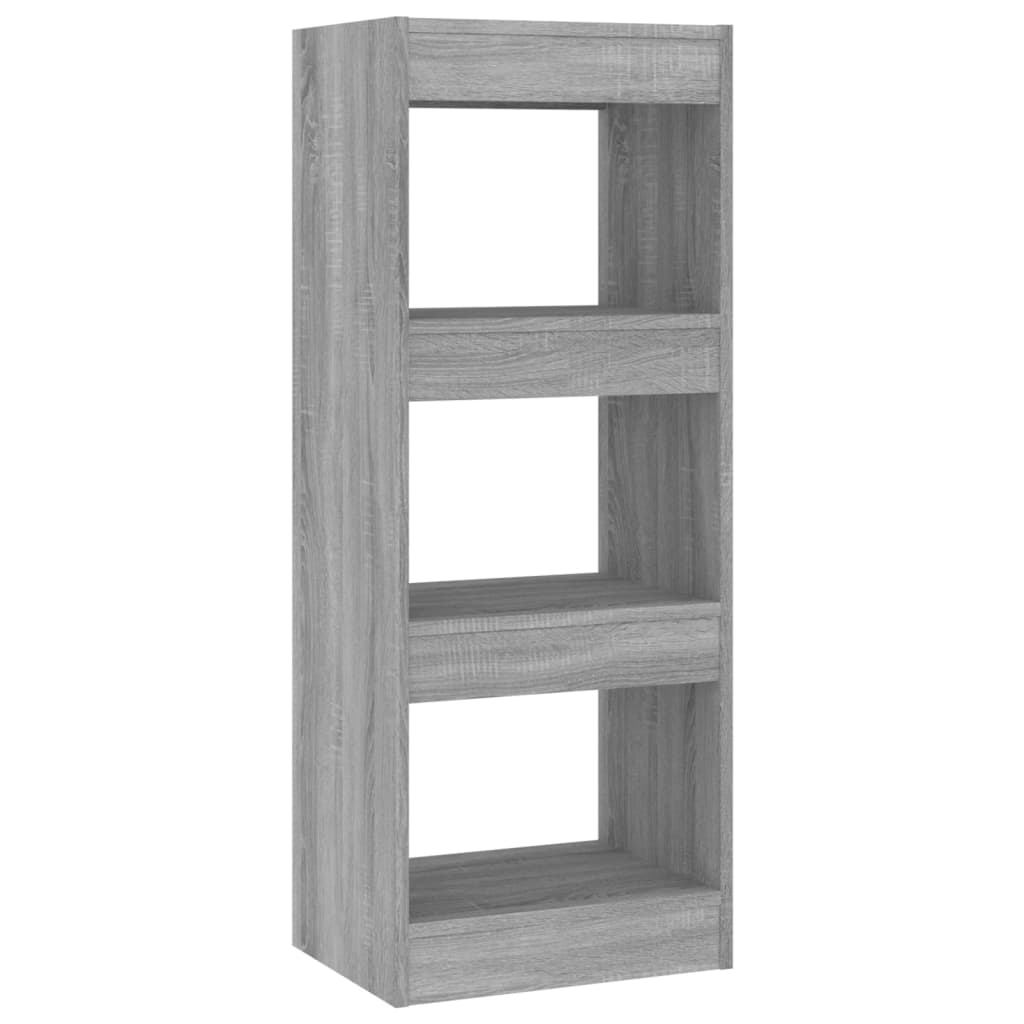 vidaXL Book Cabinet/Room Divider Grey Sonoma 40x30x103 cm Engineered Wood