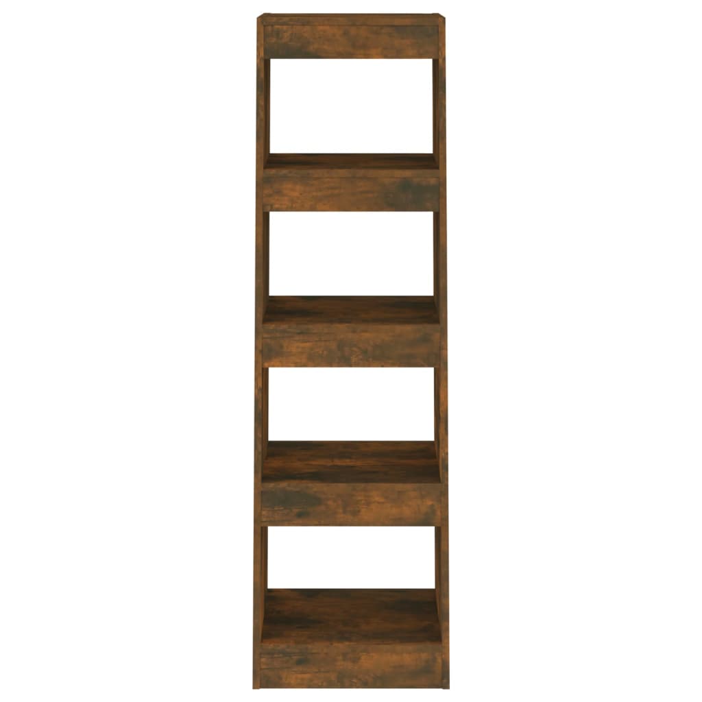 vidaXL Book Cabinet/Room Divider Smoked Oak 40x30x135 cm