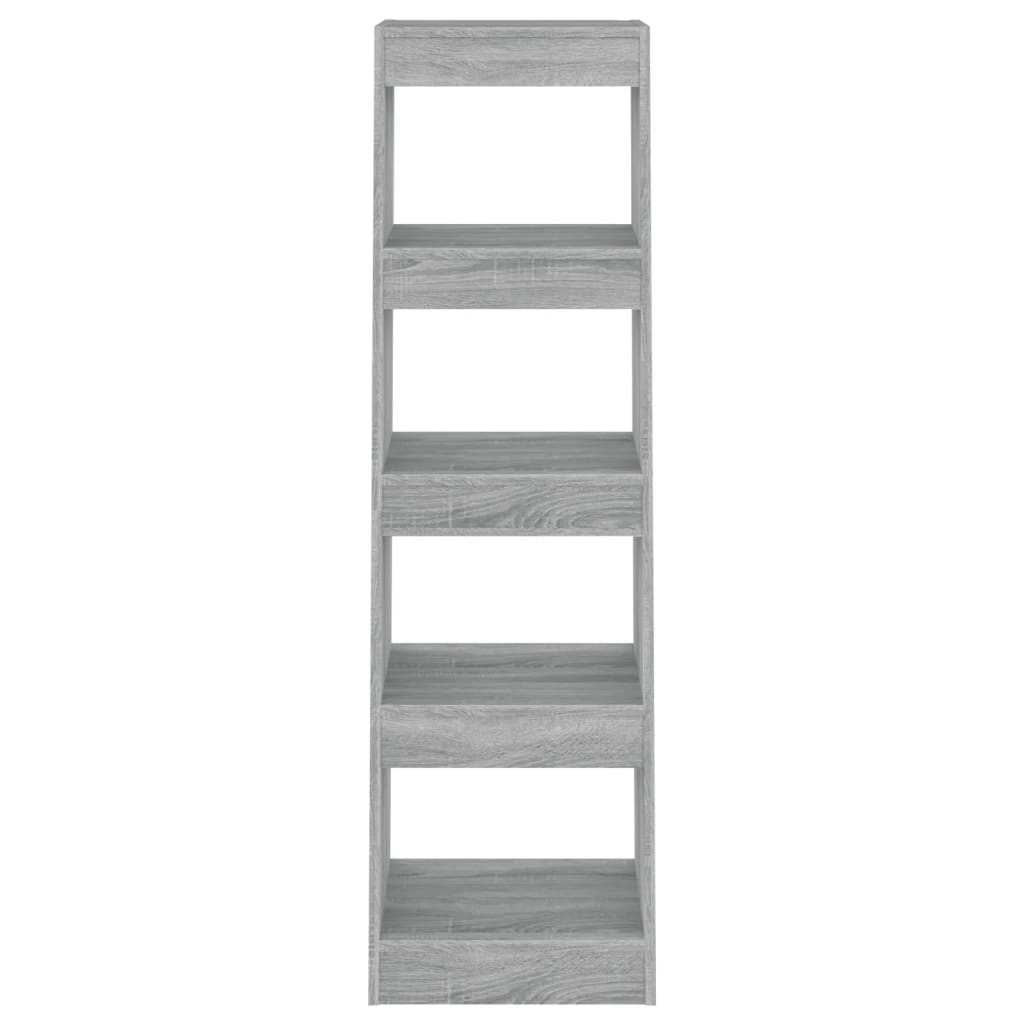 vidaXL Book Cabinet/Room Divider Grey Sonoma 40x30x135 cm