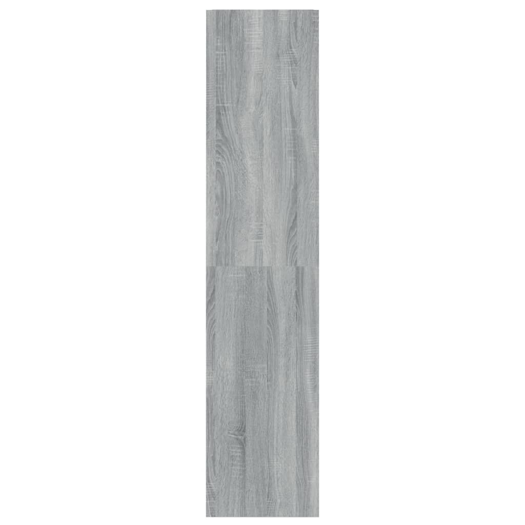 vidaXL Book Cabinet/Room Divider Grey Sonoma 40x30x135 cm