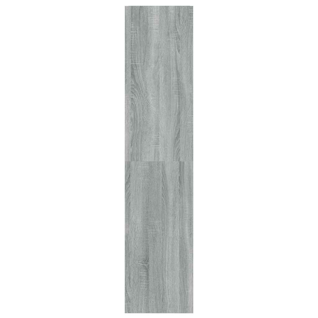 vidaXL Book Cabinet/Room Divider Grey Sonoma 40x30x135 cm