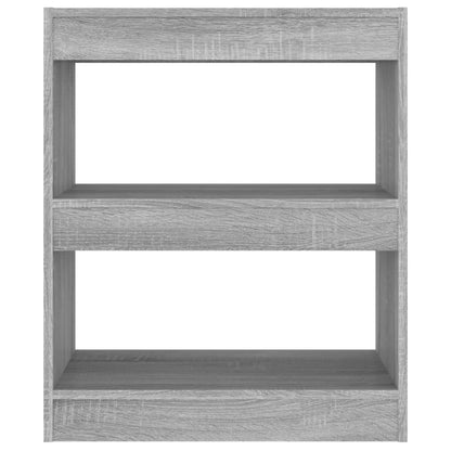 vidaXL Book Cabinet/Room Divider Grey Sonoma 60x30x72 cm