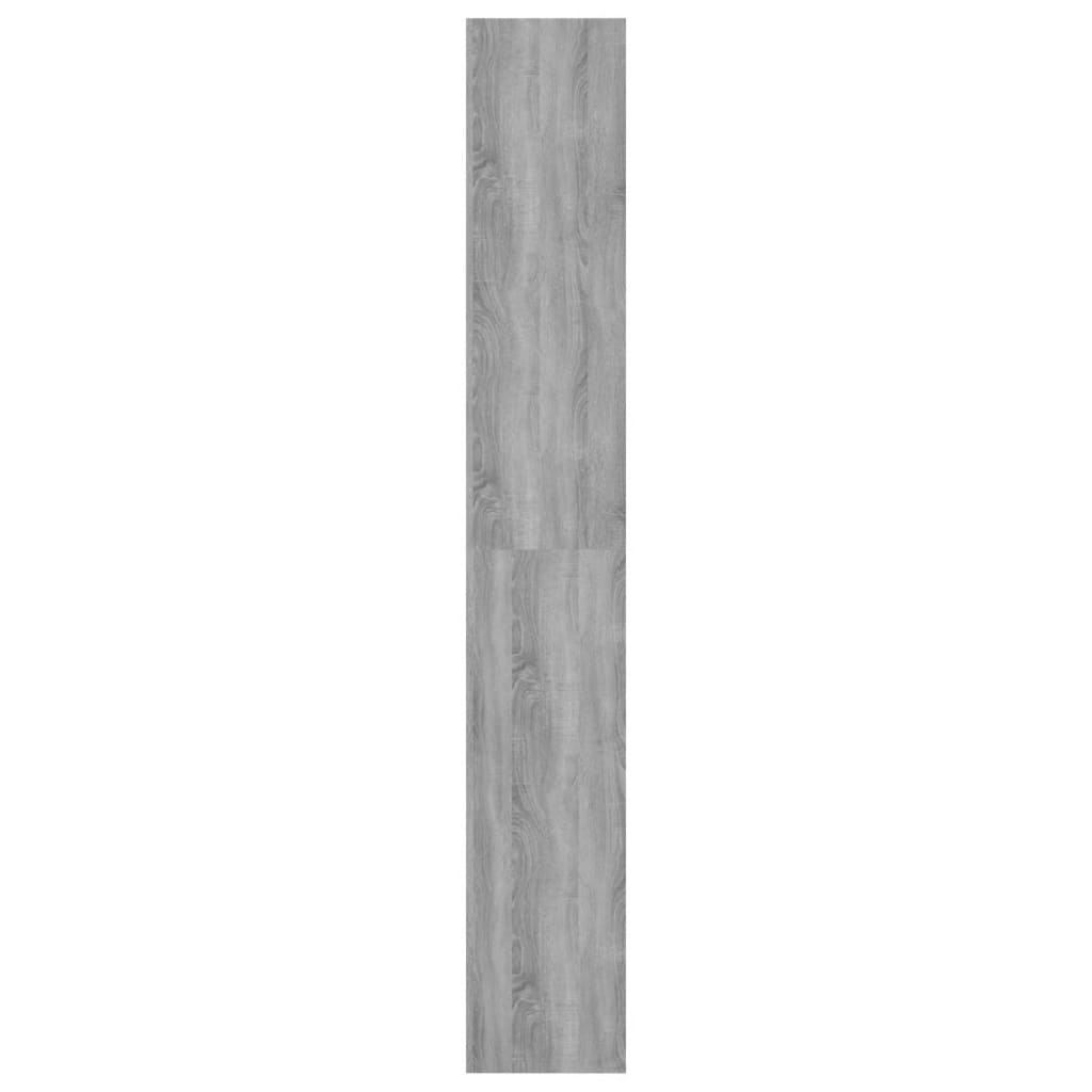 vidaXL Book Cabinet/Room Divider Grey Sonoma 60x30x198 cm