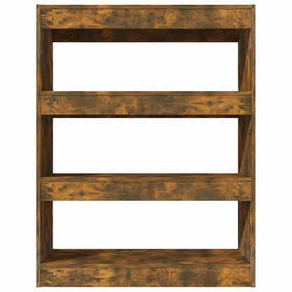 vidaXL Book Cabinet/Room Divider Smoked Oak 80x30x103 cm