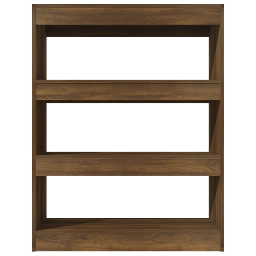 vidaXL Book Cabinet/Room Divider Brown Oak 80x30x103 cm Engineered wood