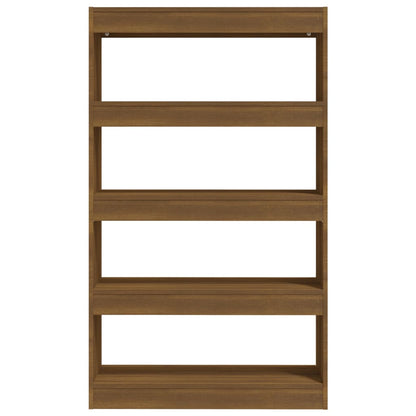 vidaXL Book Cabinet/Room Divider Brown Oak 80x30x135 cm Engineered Wood