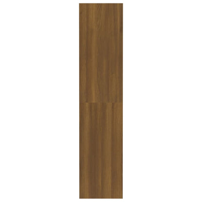 vidaXL Book Cabinet/Room Divider Brown Oak 80x30x135 cm Engineered Wood