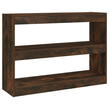 vidaXL Book Cabinet/Room Divider Smoked Oak 100x30x72 cm