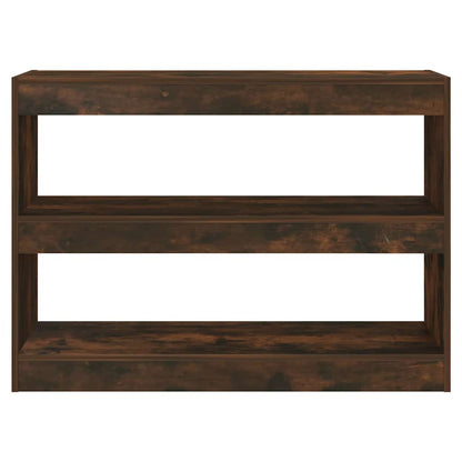 vidaXL Book Cabinet/Room Divider Smoked Oak 100x30x72 cm