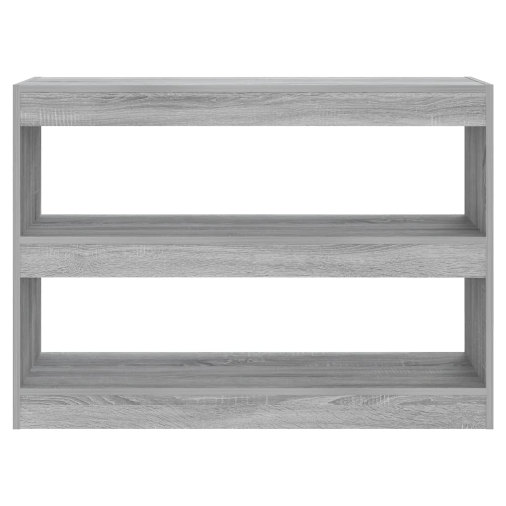 vidaXL Book Cabinet/Room Divider Grey Sonoma 100x30x72 cm