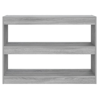 vidaXL Book Cabinet/Room Divider Grey Sonoma 100x30x72 cm