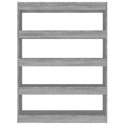 vidaXL Book Cabinet/Room Divider Grey Sonoma 100x30x135 cm