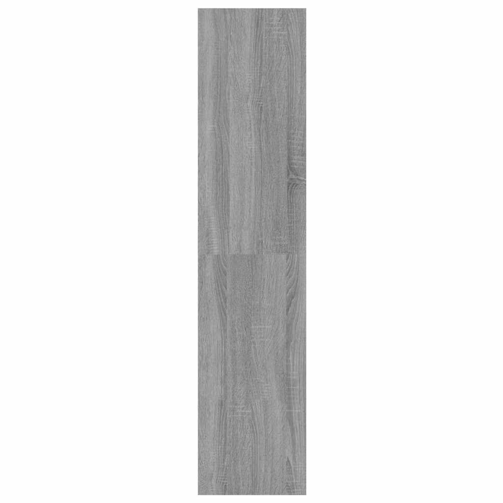 vidaXL Book Cabinet/Room Divider Grey Sonoma 100x30x135 cm