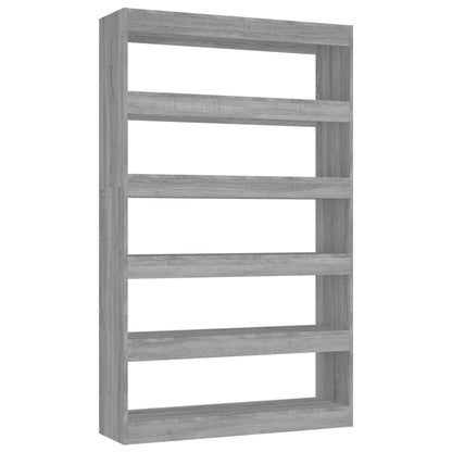 vidaXL Book Cabinet/Room Divider Grey Sonoma 100x30x166 cm
