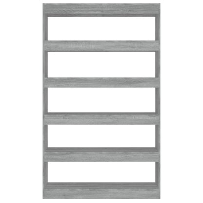 vidaXL Book Cabinet/Room Divider Grey Sonoma 100x30x166 cm
