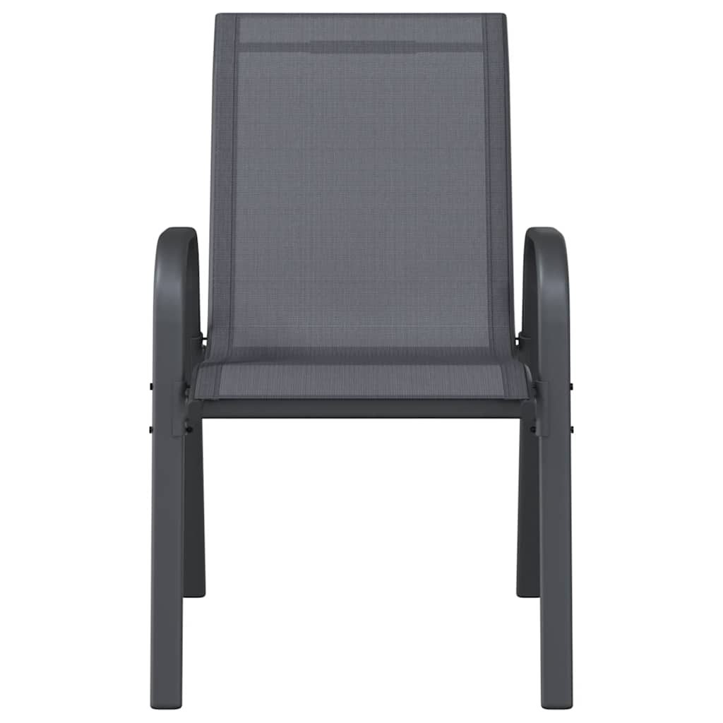 vidaXL Stackable Garden Chair | Set of 2 | Stackable Chairs | Rectangular