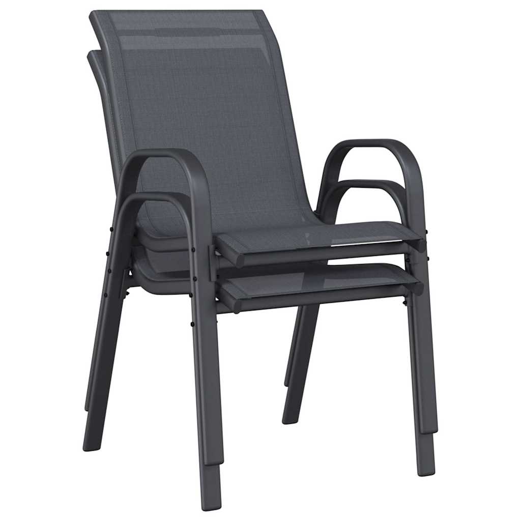 vidaXL Stackable Garden Chair | Set of 2 | Stackable Chairs | Rectangular