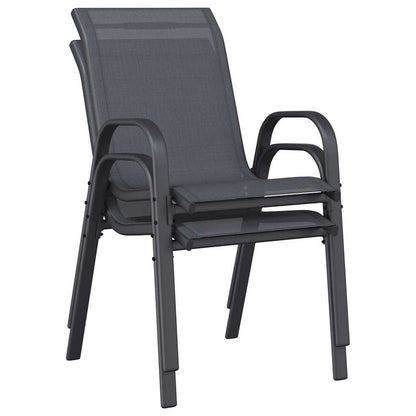 vidaXL Stackable Garden Chair | Set of 2 | Stackable Chairs | Rectangular