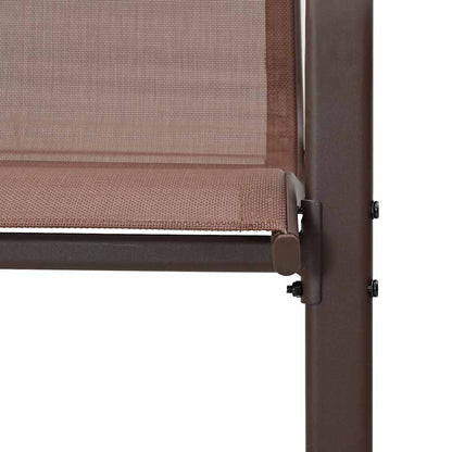 vidaXL Stackable Garden Chair | Set of 2 | Brown